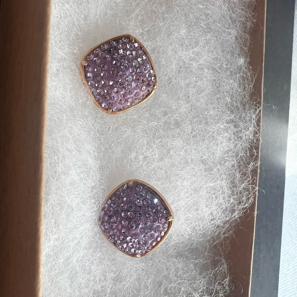 Kate spade purple gumdrop earrings